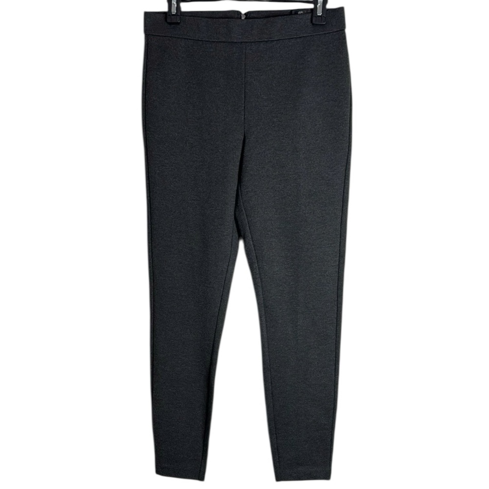 J Crew Any Day Pixie Pant Ponte Stretch Heather Gray Charcoal Slim size M
